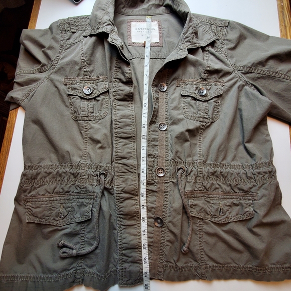 Sonoma Life & Styles Moss Green Womens Utility Jacket XL - Picture 4 of 6